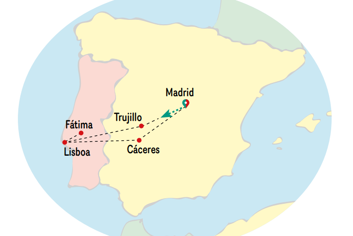Mapa del viaje